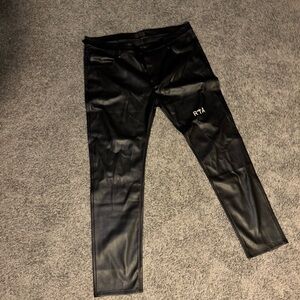 RtA Black Leather Pants